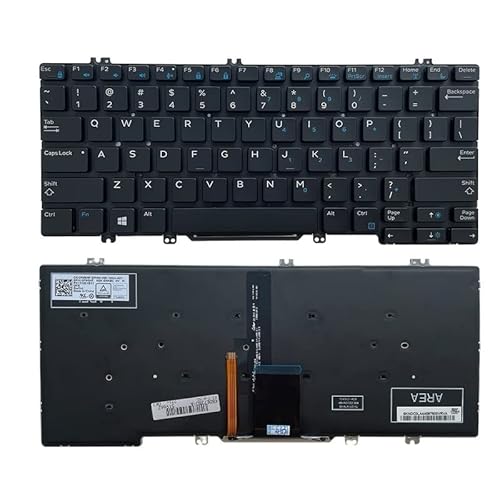 YANHAO [Laptop Keyboard] RU/US Laptop Keyboard for DELL Latitude 5290 7380 7389 7390 E7390 E7290 E5290 E5280 5288 5289 7280 E7380 E7220 7290 [Easy Installation] (Color : RU with Backlight)