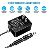 SoulBay 5V 2A Power Supply Adapter 10W AC100-240V to DC 5 Volt 2Amp Versatile Charger Cord with 8 Plugs for USB Hub TV Box Tablet Camera Speaker GPS Webcam Router and More 5vdc Electronics, 5FT