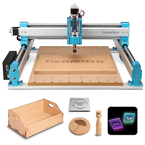 Genmitsu CNC Router Machine 4040-PRO for Metal Acrylic Cutting Milling, GRBL Control, Lead Screw Driven, 3 Axis Engraving, Working Area 15.7” x 15.7” x 3.1”