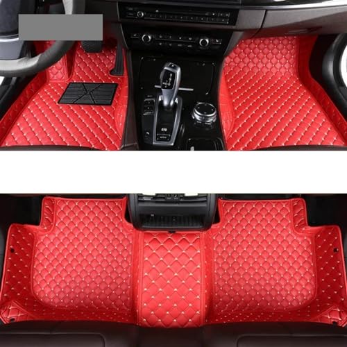 Painhongzh Custom Car Floor Mats for BYD Atto 3 Dolphin Seal F0 F3 F6 E6 G3 G6 S6 Song Qin Auto Carpets Foot Car Accessorie(Red,F0)