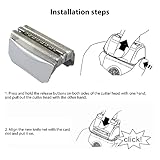 51S Electric Shaver Replacement Foil Head with Cutter Compatible for B-raun Series 5 5643, 5644, 5645, 5646, 5647, 5649, 5751, 5757, 5758