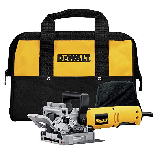 DEWALT Biscuit Joiner, 6.5 Amp, 10,000 RPM, Retractable 45 Degree Notch, For Depth Spots (DW682K)