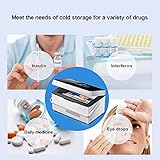 QIRDLP （Upgraded version） Insulin Cooler Case portable Diabetic cooler Box Mini Drug Refrigerator Keeping Cooling 2-8℃ with handle, alarm & USB Chargerable（1 layer Celsius temperature