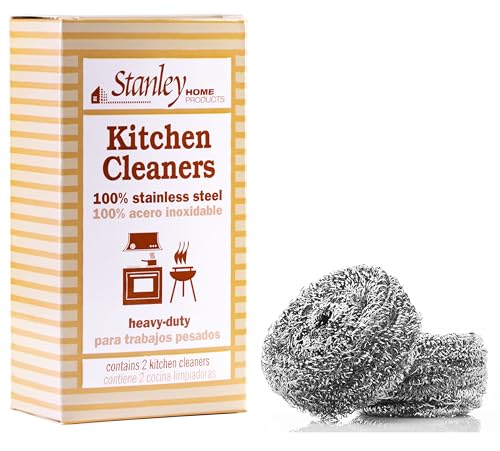 Stanley Home Products Stainless Steel Kitchen Scouring Cleaners (2 Cleaners Included)