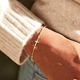 STORYJEWELLERY Friend Gifts for Women, Birthday Gifts for Women Friendship, Cross Bracelet for Best Friend, Gift for Friends Female, Bestie Gifts for Women, Christmas Gifts for Best Friend