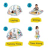 Baby Einstein 4-in-1 Kickin' Tunes Music and Language Play Gym and Piano Tummy Time Activity Mat