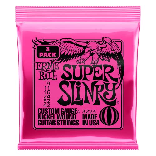 Ernie Ball 2223 Super Slinky 9-42 (12 Pack Bundle)