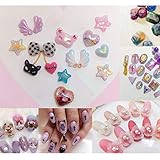 A FEI Silicone Mold 36Pcs Mini Nail Art Silicone Mold Leaves Flower Animals Template Resin Molds Kit