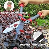 YRTSH Loppers Hedge Shears & Pruners Combo Set 3-Piece Hedge Clippers, Heavy Duty Tree & Shrub Care Kit for Yard, Lawn & Garden, Professional Branch Cutter Tree Trimmer for Indoor & Outdoor Gardening