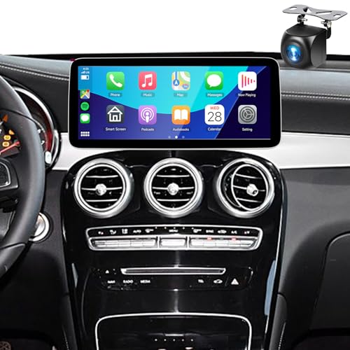 4+64G Car Stereo for Mercedes Benz C Class NTG 5.0 System W205 GLC 2015-2019 Wireless Carplay Android Auto,12.3 inch IPS,Android13/GPS/WiFi/32EQ DSP/59UI/Bluetooth5.0/DAB/FM/SWC/Backup Camera
