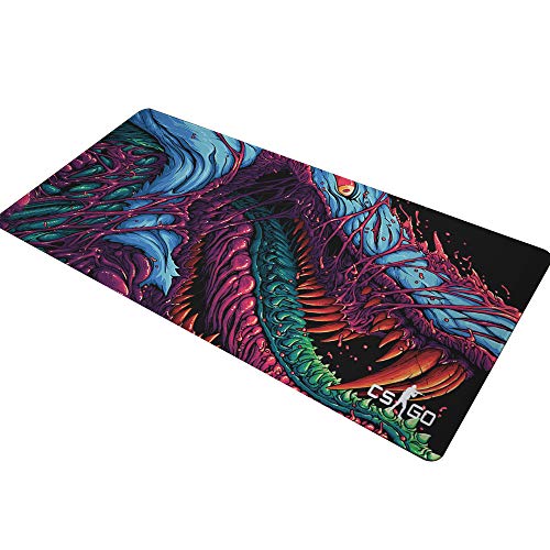 16in*35.5in The Most fire Hyper Beast CS GO Large 3D Mouse Pad Overlock Edge Big Gaming Mouse Pad Send Boyfriend The Best Gift (Black)