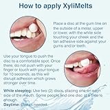 OraCoat XyliMelts Dry Mouth Relief Moisturizing Stick-On-Melts w/Xylitol, 100 Count, Slightly Sweet, Helps Stimulates Saliva for Dry Mouth, Non-Acidic