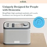 Relish - Simple Portable FM Radio and MP3 Music Player for Seniors, Elderly or Visually Impaired – Large Buttons, Simple Design, Easy to Use