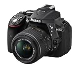 Nikon D5300 24.2 MP CMOS Digital SLR Camera with 18-55mm f/3.5-5.6G ED VR Auto Focus-S DX NIKKOR Zoom Lens (Black) (Renewed)