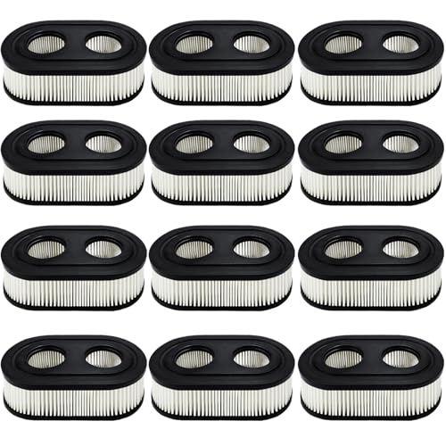 12 Pack 593260 Air Filter for Briggs & Stratton 798452 334404 Replacement,Fit for 5432 5432k 550ex 675ex 725exi Series Engines Models,Air Filter for Troy Bilt TB110 TB200 TB230 Lawnmower