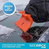 BIRDROCK HOME 55" Extendable Snow Brush with 14" Foam Head & Ice Scraper with Glove | Aluminum Grip for Car, Truck, SUV | Safe on Auto Windshield Windows | Wide Frost Remover for Semi & Small Vehicle