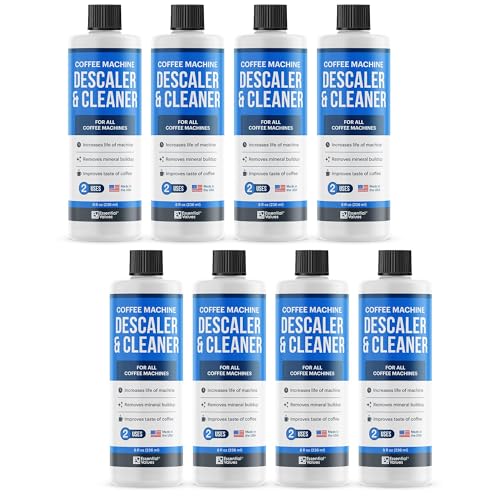 Descaling Solution (16 Uses) Coffee Machine Descaler Cleaner | Compatible with Breville Keurig Nespresso Delonghi & More | Liquid To Descale Automatic Coffee Makers & Espresso Machines