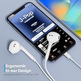 Wired Earphones for iPhone Earbuds with Lightning Connector Plug&Play Built-in Microphone & Remote Control Headsets Compatible with iPhone 14/13/12/11/XR/XS/X/8/SE/Pro/Pro Max Support All iOS System