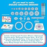 Spirograph Deluxe Set –Arts and Crafts, Kids Toys, Art Supplies, Craft Supplies, Drawing Kit, Spiral Art, Classic Gear Design Kit, Build-in Case, Pens, Design Sheet Included, Ages 8+