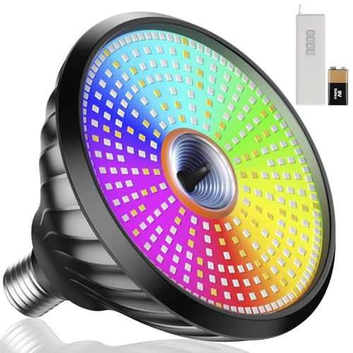 Dimgogo Led Pool Lights for Inground Pool, 120V 70W RGB LED Color Changing Lights Medium E26/E27 Base Underwater Pools Light Bulb with Remote Control Replacement for Pentair and Hayward Lamp Black