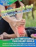 Trustfeet Heavy Duty Support Metatarsal Pain Relief Insoles for Metatarsalgia,Morton's Neuroma,Ball of Foot Pain Relief,Plantar Fasciitis,Arch Support Orthotics Shoe Inserts for Man Women-C