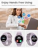 Smart Watches for Women [Gifts for Women/Calls/Answer], 1.27" Smart Watches for Android Phones＆ iPhone Compatible, 24/7 Fitness Watches for Women with Heart Rate/Sleep Monitor/Steps Monitor/Pedometer