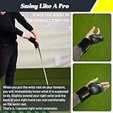 Golf Swing Trainer Ball Golf Trainer Ball Golf Swing Training Aid For Posture Correction Golf Swing Pro Golf Wrist Training Aid Golf Swing Trainer Golf Grip Trainer For Golf Practice Beginners Black