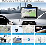 GPS Navigation for Truck Car,Offline Dual Map,in-Dash Vehicle GPS Screen,RV/Commercial Drivers Semi Truck,16G 7" Navigation System with 41 Voice Warning,North America/EU,Lifetime Free Updates