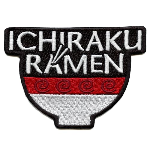 Anime Ichiraku Ramen Noodles Patch Bowl Embroidered Iron On