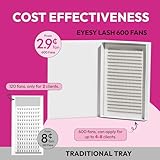 Eyesy Lash 600 Easy Promade Fans - 5D 0.07 Curl C Mixed Lengths 8-16mm - Ultra Speed 20 Lines Eyelash Trays Volume Premade Lash Fans Handmade Pre Made Eyelash Extensions Fluffy Soft Pointy Base