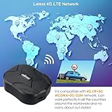 TKSTAR 4G GPS Tracker for Vehicles 10000mAh Magnetic Car GPS Tracker Locator Real-time Anti-Theft Tracking Device for Vehicles, Motorcycle, Trucks, Boats (4G TK905B)