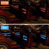 CHUANGHUI Car Interior Door LED Lighting Ambient Light Trim Strip Accessories for BMW 3 Series F30 F31 320i 328i 330i 335i 340i Door Two-Color Atmosphere Lamp Replacement Cover (Carbon Fiber Color)