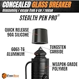 The Atomic Bear Stealth Pen Pro Tactical Pen for Self Defense - Enhanced Writing Survival Pen with Glass Breaker to Escape & Defend - Bonus Training to Protecting Yourself - Great Gift for Men