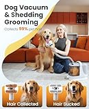 oneisall Dog Grooming Vacuum, 13000Pa Powerful Dog Hair Vacuum with Dog Clippers & Shedding Brush 7 Grooming Tools Dog Grooming Kit, 3L Dust Cup Pet Grooming Vacuum Quiet, 3 Suction Levels, BM3