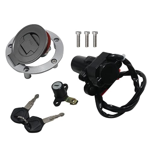 Ignition Switch Gas Cap Cover Seat Lock Key for Yamaha YZF R6 R6 1999-2005,YZF R1 R1 1998-2003 for Yamaha MT03 MT-03,XJ6 XJ6F XJ6N for Yamaha FZ1 FZ6 FZ07 FZ8 FZ09 Ignition Switch Gas Cap