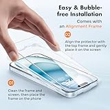 UNBREAKcable 3-Pack Screen Protector for iPhone 15, Double Shatterproof Tempered Glass [Easy Installation Frame] [9H Hardness] [99.99% HD Clear] [Case Friendly] for iPhone 6.1 inch