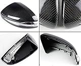 Real Carbon Fiber Replacement Side View Mirror Covers Caps Compatible with 2015-2023 Mercedes Benz C/E/S/GLC/GLA/CLS/GT43