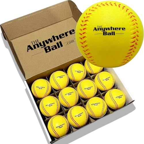 The Anywhere Ball Baseball/Softball Foam Training Ball (12 Pack)