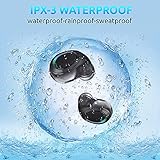 Wireless PRO Bluetooth 5.3 Earbuds Compatible with vivo NEX + 2,000mah PowerBank 36 Hour Use, Wireless IPX4 Waterproof/Sweatproof/Noise Reduction with Quad Mic