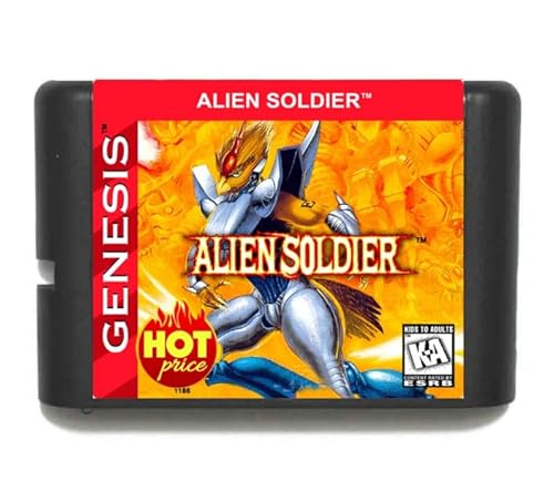 Alien Soldier 16 Bit MD Game Card Reproduction Game Cart for Sega Genesis Mega Drive