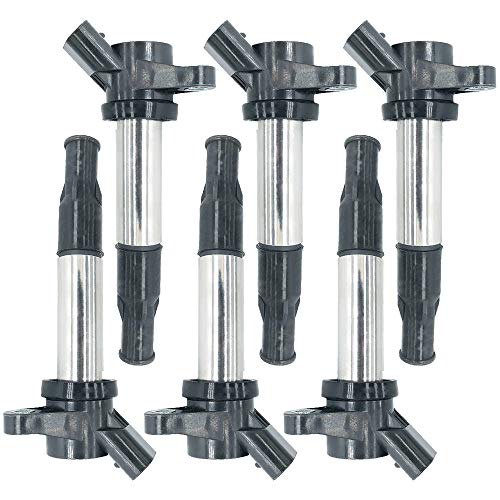 DMCOIL Set of 6 Ignition Coil Pack Compatible with Chevy Epica Daewoo Tosca Holden Epica 2.0L 2.5L 2006- Replaces OEM 96414260 25181813 19005277 C1729 GN10389 DC1296 ICC-1017 KM10565 (6)