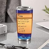 DOINB TIAN Insulated Tumbler Stardew With Lid Valley Tea Cool Stainless Steel Coffee Cup 20 Oz Vacuum Tumblers Travel Mug, White, 20, 30oz