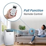 BLACK+DECKER 12,000 BTU Portable Air Conditioner up to 550 Sq.Ft. with Remote Control, White