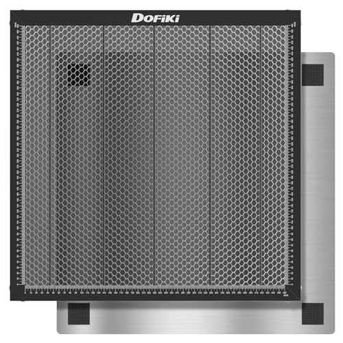 Dofiki Honeycomb Laser Bed 500mm x 500mm Steel Honeycomb Laser Cutting Mat for Most Laser Engraver Cutter, 19.68"x 19.68"x 0.87" Honeycomb Working Table Compatible with Diode and CO2 Laser Engravers
