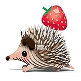 Eugy Hedgehog 3D Puzzle, 24 Piece Eco-Friendly Educational Toy Puzzles for Boys, Girls & Kids Ages 6+