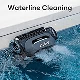 AIPER Cordless Robotic Pool Cleaner, WavePath Navigation, Wall-Climbing, Quad-Motor, 150 mins Runtime for Inground Pools up to 1,600 sq.ft, ZT6002