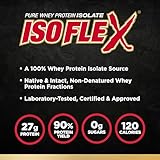 ALLMAX Nutrition ISOFLEX Whey Protein Isolate, Strawberry - 2 lb - 27 Grams of Protein Per Scoop - Zero Fat & Sugar - 99% Lactose Free - Gluten Free & Soy Free - Approximate 30 Servings