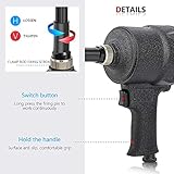 NEWTRY 8mm Pneumatic Hole Puncher Air Metal Hole Punch Tool Industrial Sheet Metal Punching Gun Heavy Duty Metal Hole Flange Opener for Doors & Windows, Factory, Office and Home