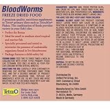 Tetra BloodWorms 0.25 Oz, Freeze-Dried Food for Freshwater and Saltwater Fish, Seafood(Pack of 2)