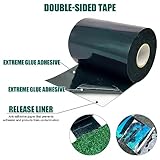 Harciety Weatherproof Artificial Grass Turf Tape Self Adhesive Double-Sided Rug Tape for Jointing Fixing Green Lawn-6InX33Ft